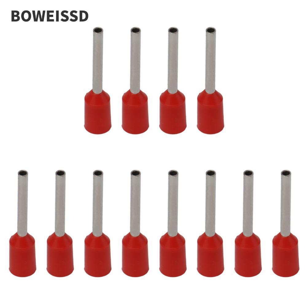 BOWEISSD 1000 Chiếc Thiết Bị Đầu Cuối Ferrules Cách Nhiệt, Bộ Đầu Nối Ferrule Dây Đỏ E0510 / E0512, 