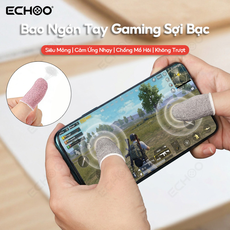 Bao Ngón Tay Chơi Game Sợi Bạc Finger Sleeve Gaming Cho PUBG Free Fire Mobile Chống Mồ Hôi Cảm Ứng