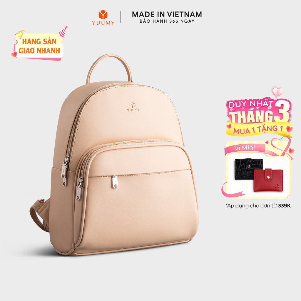 Balo Yuumy (Thời trang nữ tiện lợi cỡ trung - Balo da Seasand YBA86) Bagsmart