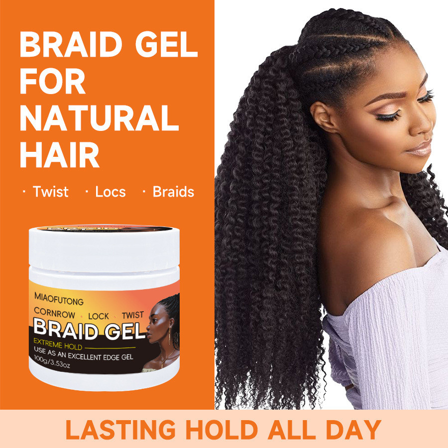 Ngoại Thương BRAID GEL Dirty BRAID GEL Cream Bện Tóc Dưỡng Ẩm Tạo Kiểu Tạo Kiểu Tóc GEL [HJS]