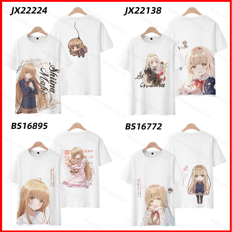 Áo cosplay Mahiru Shiina anime, cửa xẻ tà, tay ngắn, kèm bông tai