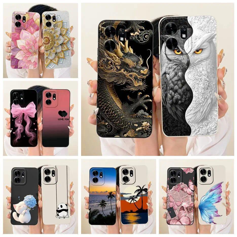 Dành Cho Honor X6d 5G Ốp Lưng LNA-NX1 Cool Owl Dragon Painted Cover Mềm TPU Matte Phone Case Cho Hon