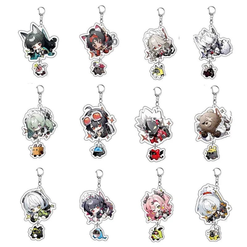 Móc khóa Zenless Zone Zero ZZZ Acrylic Anime Bangboo Billy Ellen Joe Nicole Lycaon phụ kiện treo bal