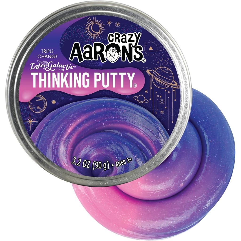 Crazy Aaron 's Thinking Putty - Intergalactic - Putty đổi màu ba màu cho trẻ em và người lớn trong h