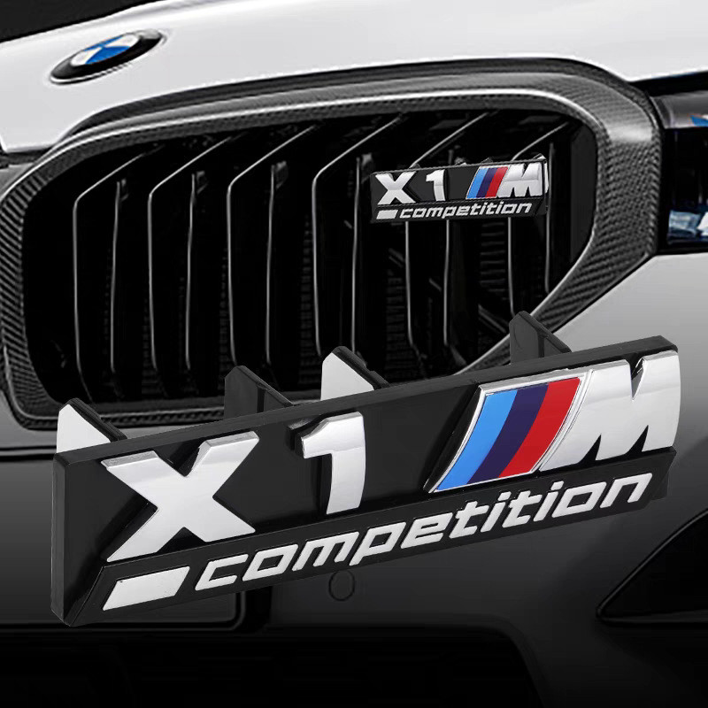 Biểu tượng lưới tản nhiệt sửa đổi cuộc thi BMW X Series X1M X3M X5M biểu tượng lưới tản nhiệt sấm sé