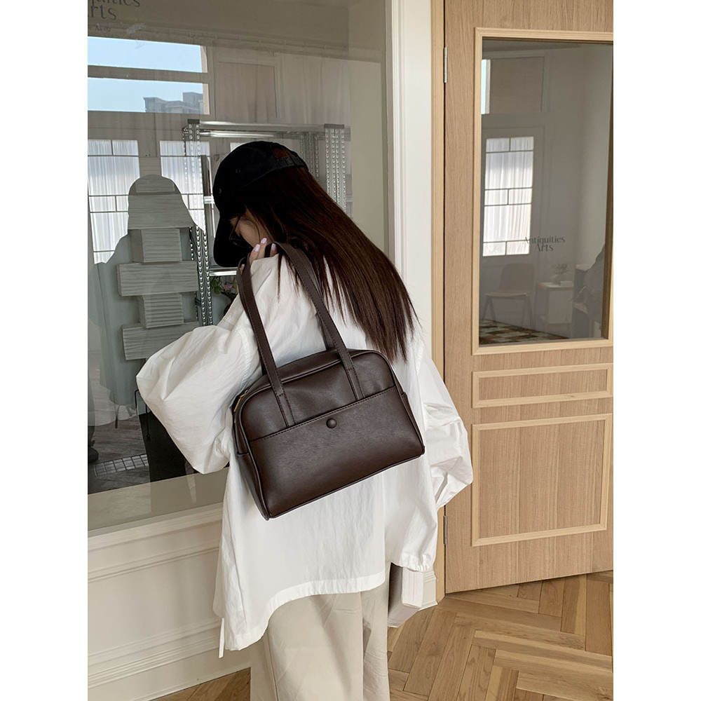 Authentic women's handbags, Korean shoulder bags for women, early spring trendy new vintage underarm