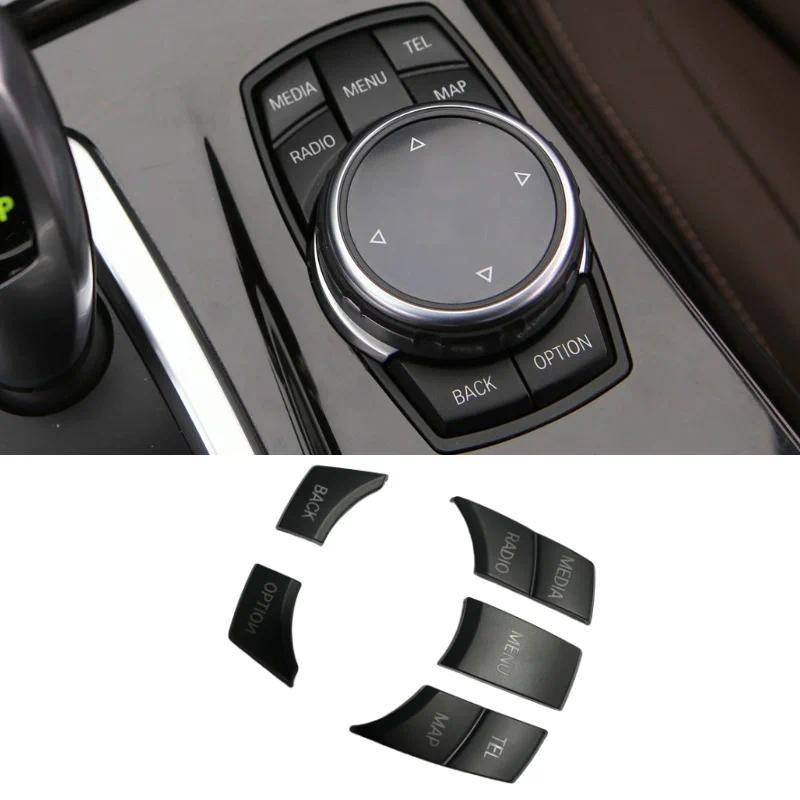 7 Chiếc Xe Đa Phương Tiện Nút CD Trang Trí Bao Viền Miếng Dán Cho Xe BMW 1 2 3 5 6 7 Series X1 X3 X5
