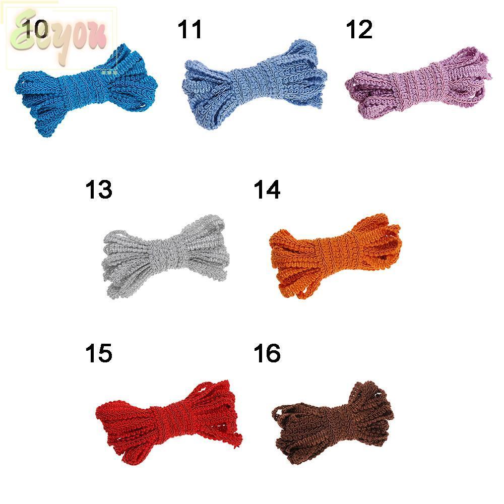 ECYOU 5Yard Ren Viền Ruy Băng Đường Cong DIY Quần Áo Vải Cưới