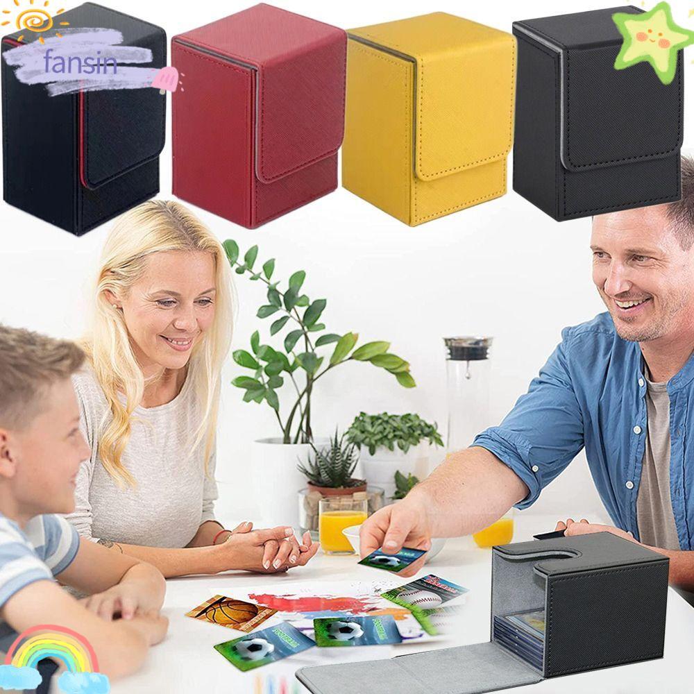 FANSIN Game MTG Trading Card Holder, Organizer Collectible Game Deck Box, Collection Box Storage PU 