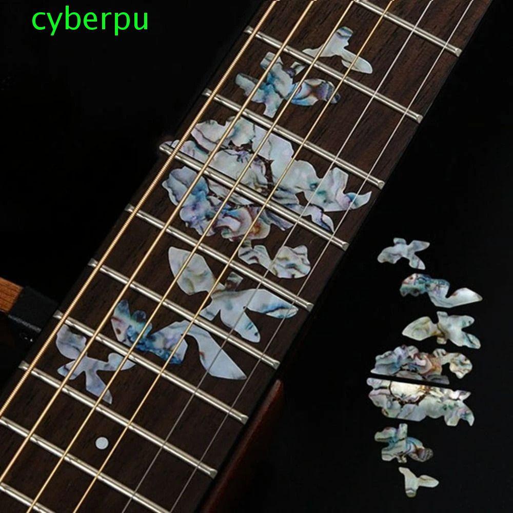 CYBERPULSE Cross Inlay Đề Can Guitarra Phụ Kiện Guitar Inlay Miếng Dán Siêu Mỏng PET Đàn Guitar Điện