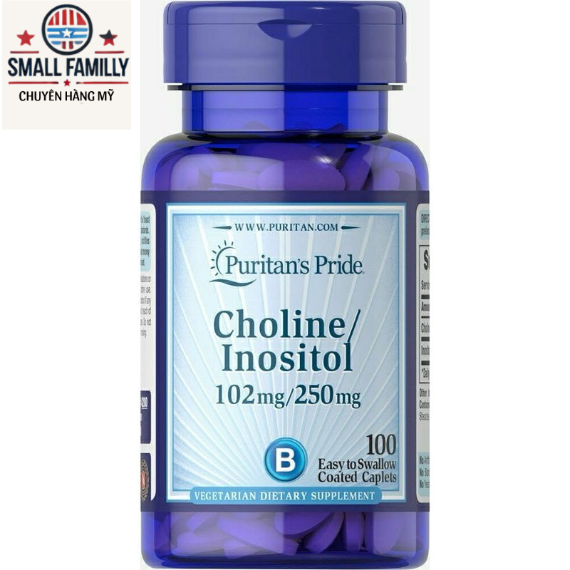 Viên uống bổ sung Choline Inositol - Viên uống tăng cường hệ miễn dịch, cải thiện thiếu máu và tim m