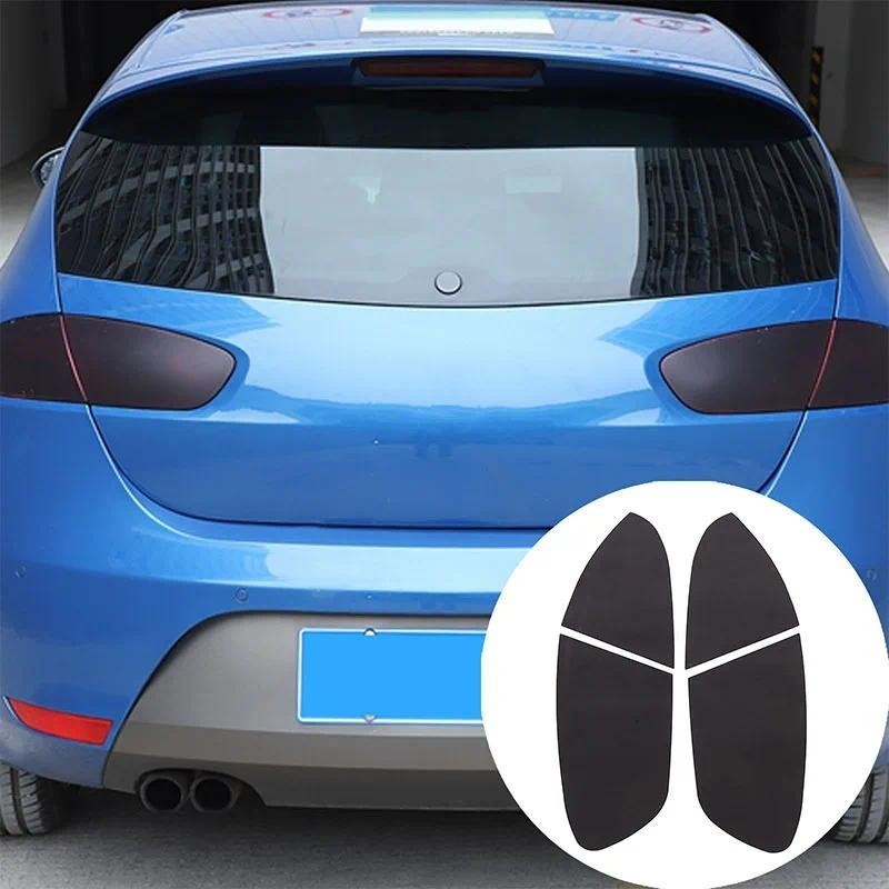 PVC Xe Phía Sau Đèn Pha Bảng Viền Miếng Dán Cho SEAT Leon Leon Leon Leon Mk2 1P 2008-2012 Phụ Kiện X