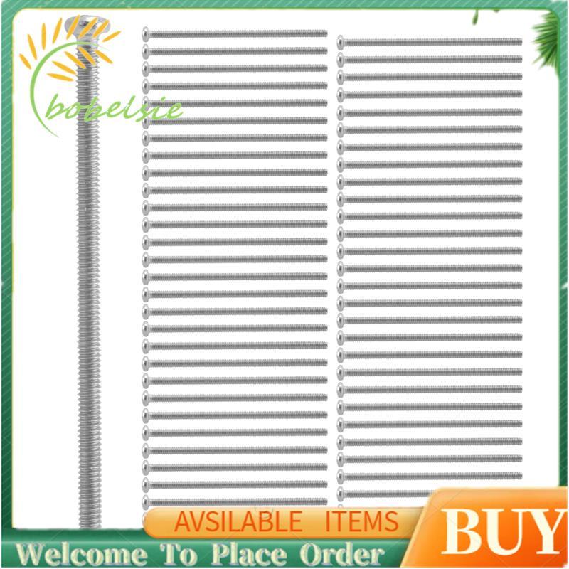 Bu lông vít đầu tròn bằng thép không gỉ 60 x Silver Tone M2 * 40mm 304