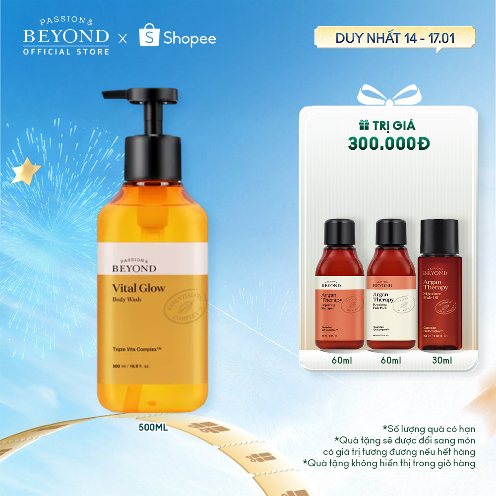 [Beyond Official] Sữa tắm làm sáng dưỡng ẩm Beyond Vital Glow Body Wash 500ml