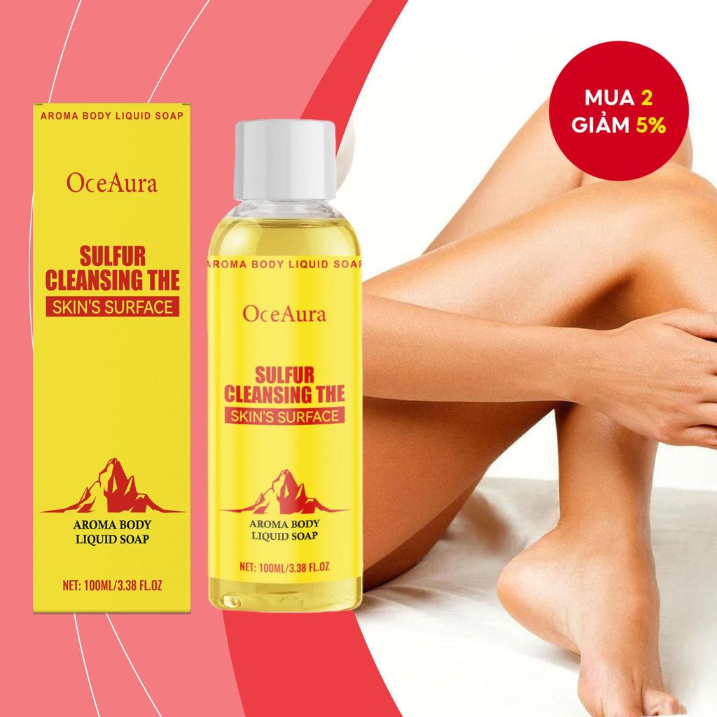 Sữa tắm làm sạch da có mùi lưu huỳnh 100ML, sữa tắm lưu huỳnh, làm sạch nhẹ nhàng và mịn màng hàng n