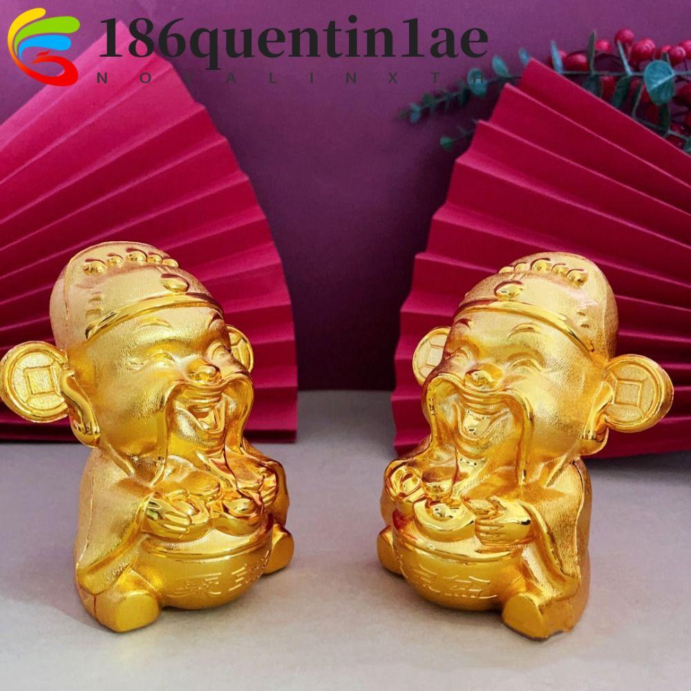 QUENTIN1AE Phim hoạt hình heo đất, Bình đựng tiền xu thần may mắn vàng, Hộp tiết kiệm tiền xu dày ch