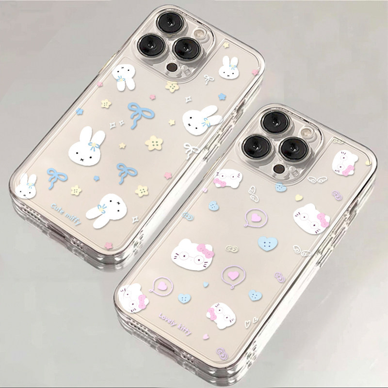 Star kt Miffy Rabbit Thích hợp cho Apple 17promax Space Phone Case iPhone16 / 15 / 14 / 13 / 12 All-