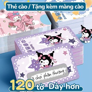 Thẻ cào hoạt hình - Quà tặng dễ thương 2026, combo 120 thẻ may mắn, trúng thưởng hấp dẫn kèm lời chúc ý nghĩa!