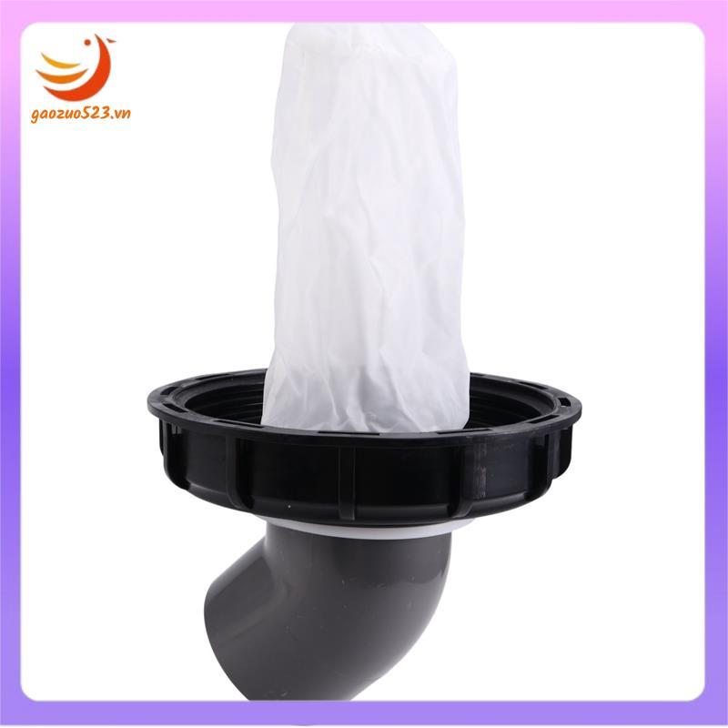 [gaozuo523.vn] IBC Ton Pail Phụ kiện Ton Pail Nhựa có màng lọc Ton Pail Cover DN150 Đen DN150-165MM 