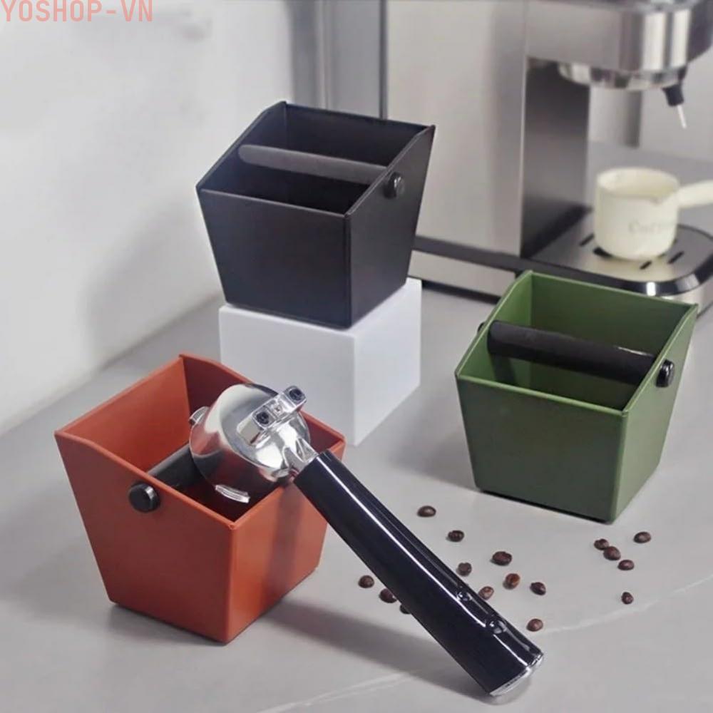 [Ysp]Coffee Knock Box Slanted Opening Detachable Rod ABS Plastic Drop Resistant