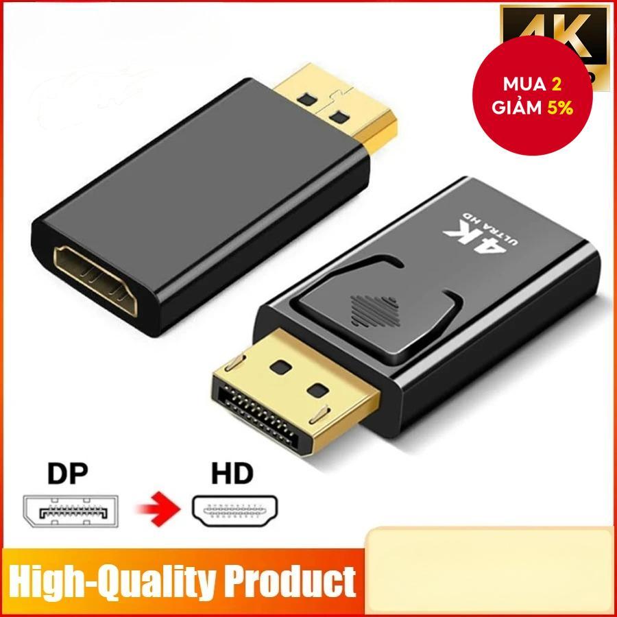 4K DisplayPort sang HDMI Adapter DP sang HDMI UHD Video Audio Converter cho PC Laptop Monitor Elite 