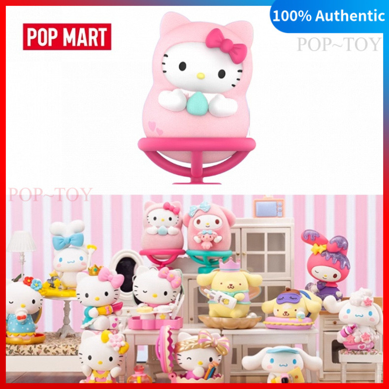 POPMART Hellokitty Sanrio Family Beauty Makeup Series pop mart blind box figures gift