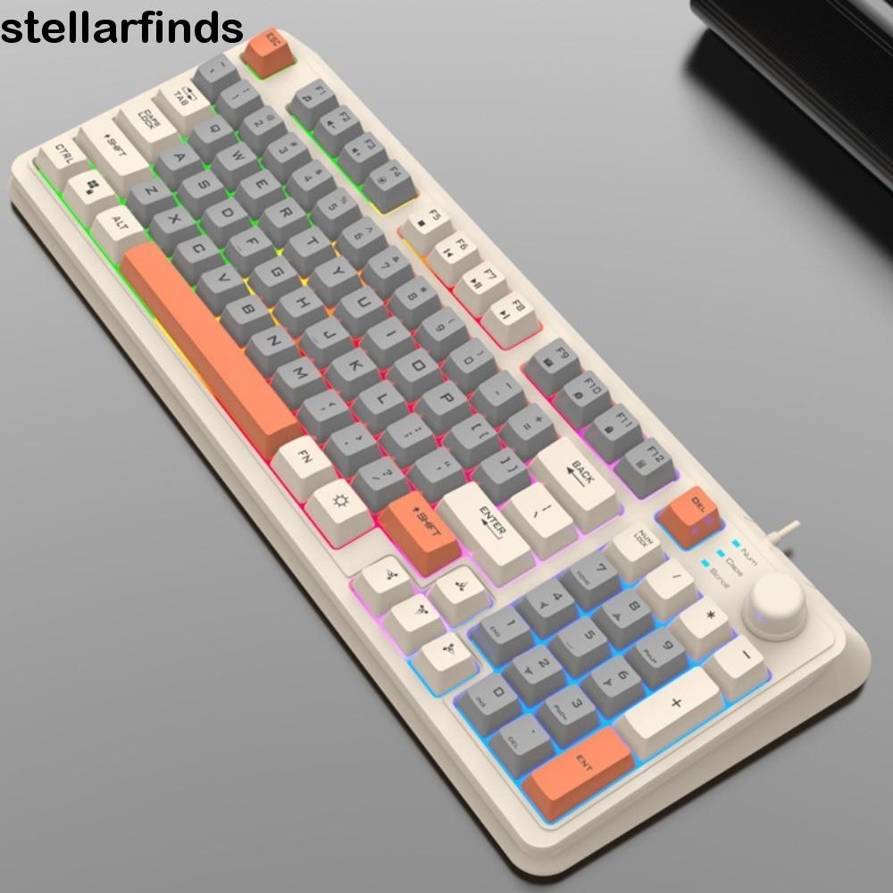 Bàn phím RGB QWDLID 94, Núm điều chỉnh âm lượng độc lập Bàn phím ánh sáng RGB có dây, Thiết kế màu h