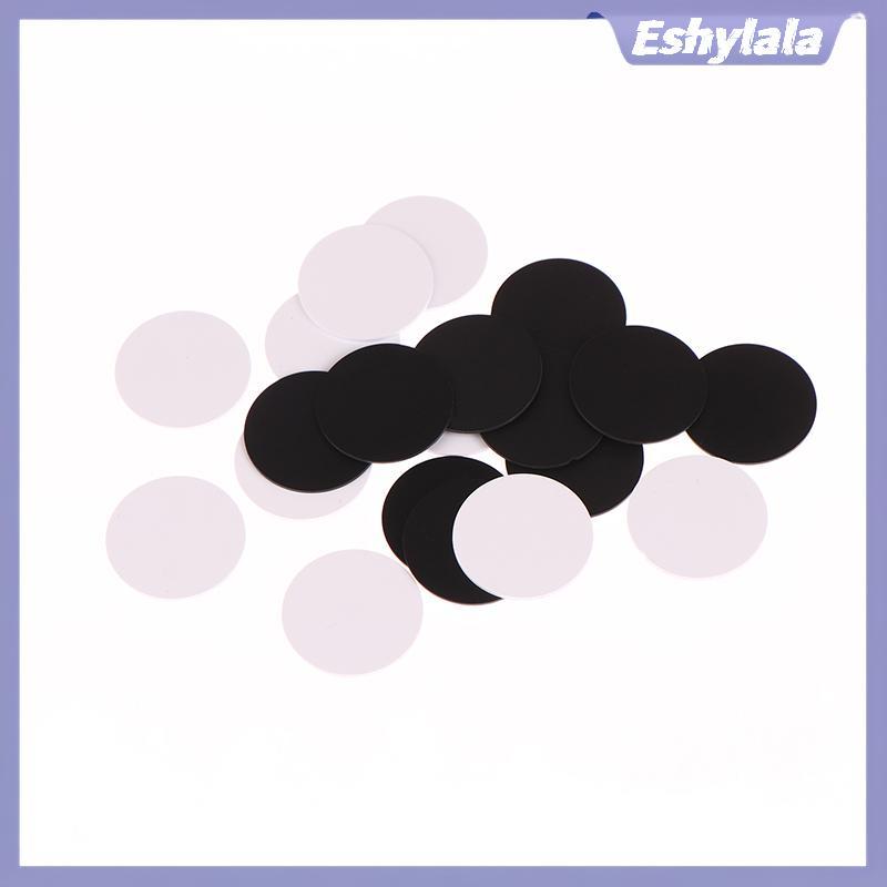 Eshylala 5 Chiếc Có Thể Viết Lại Bla Trắng Ntag215 NFC Tròn Đồng Xu 504 Byte Thông Minh Ntag215 Thẻ 