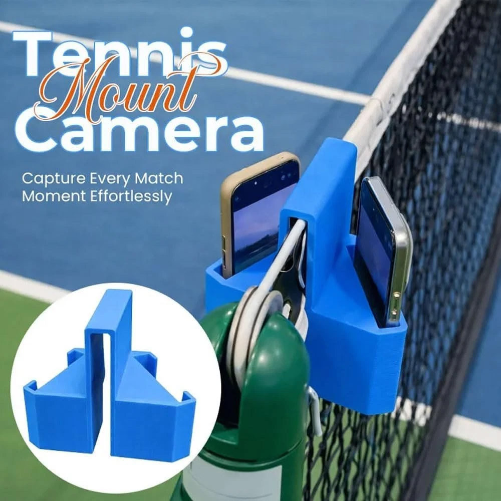 Tennis Net Phone Clip Portable Clamp 3D Printed Tennis Camera Holder for Match Analysis Court Practi