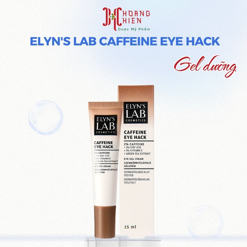 Gel dưỡng mắt Elyn's Lab Caffeine Eye Hack 15ml chống oxy hóa với caffeine, peptide và vitamin E
