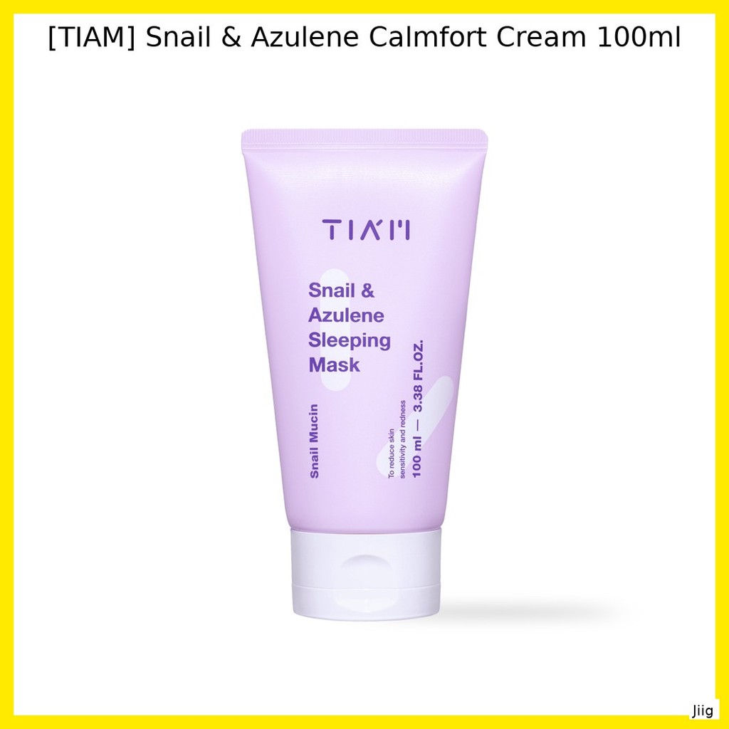 [TIAM] Kem Snail & Azulene Calmfort 100ml / Kem Hàn Quốc / Sửa chữa da / Chính hãng 100% của Jiig