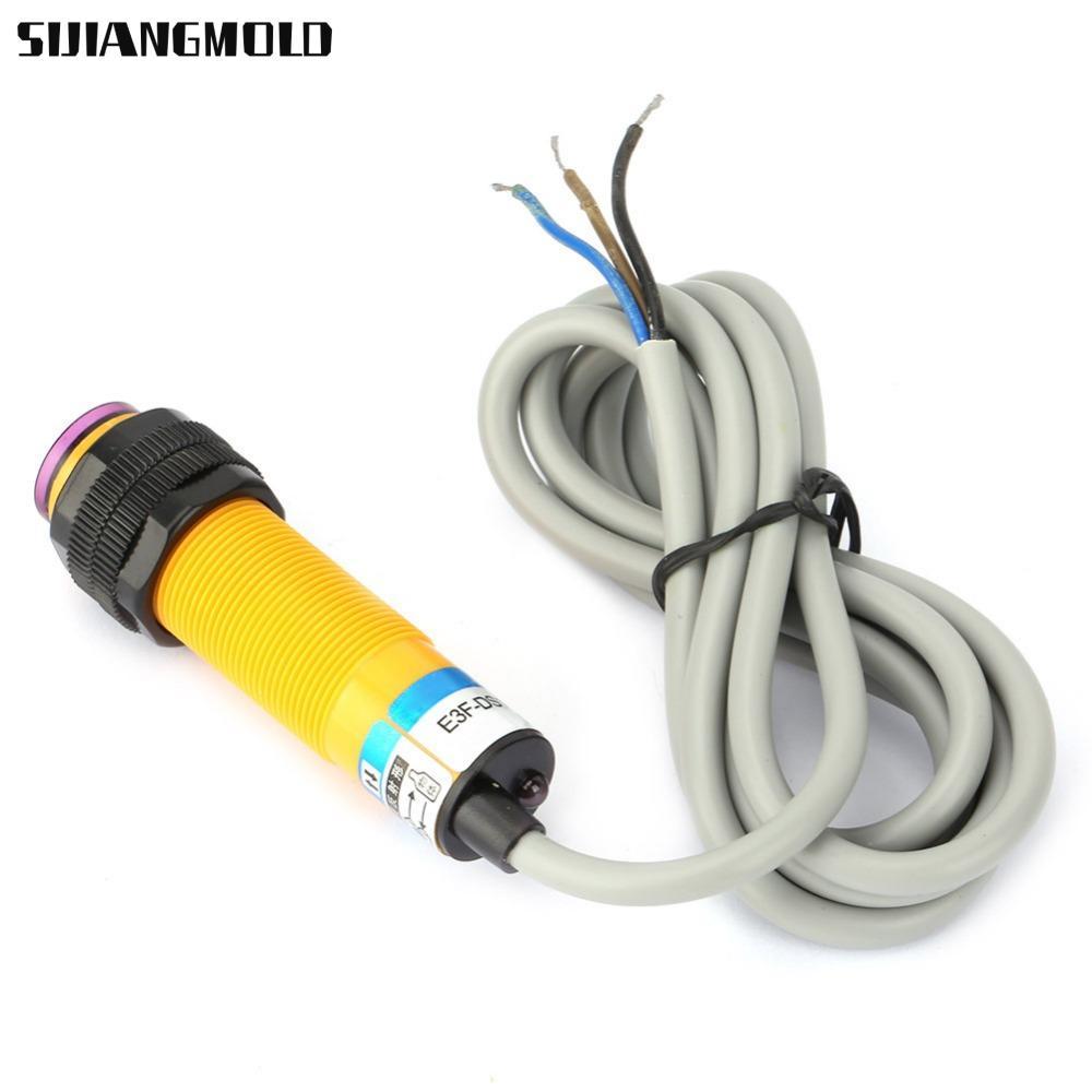 Công tắc tiệm cận quang điện SIJIANGGMLD, Cảm biến tiệm cận quang điện PNP NO E3F-DS10P1, Phản hồi n