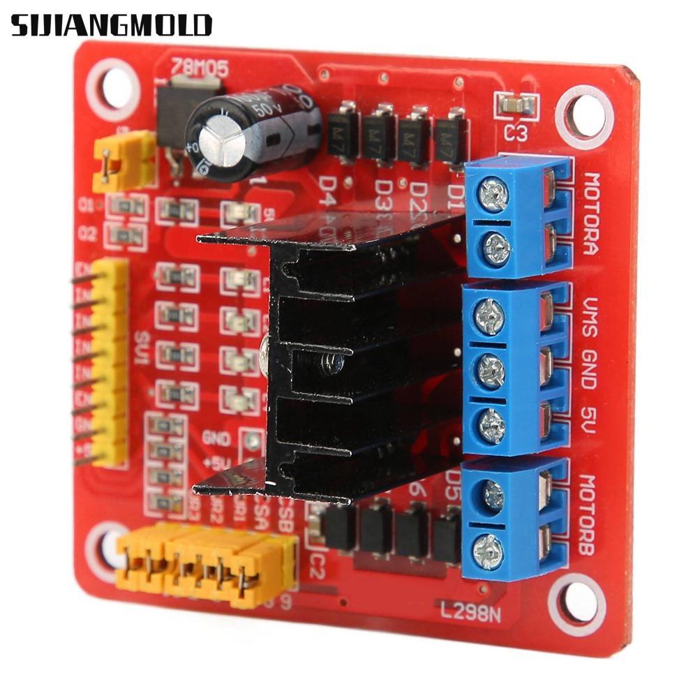 Bảng điều khiển động cơ DC SIJIANGMOLD, Dual H Bridge 5V-35V Stepper Motor Driver Module, Kích thước