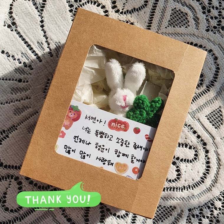 Móc khóa cỏ ba lá thủ công Lucky Rabbit – Quà tặng may mắn