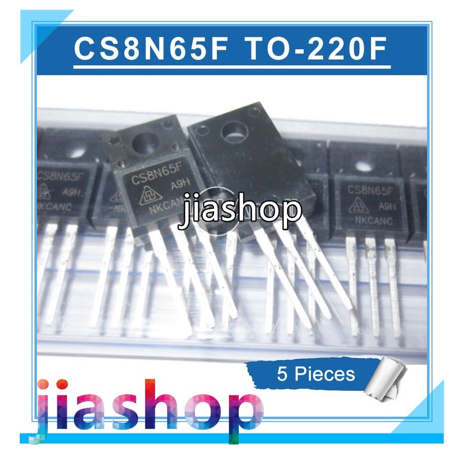 5 chiếc CS8N65F TO-220F CS8N65FA9H 8N65F 8N65 TO220F 8A / 650V N-channel MOSFET Transistor mới origi