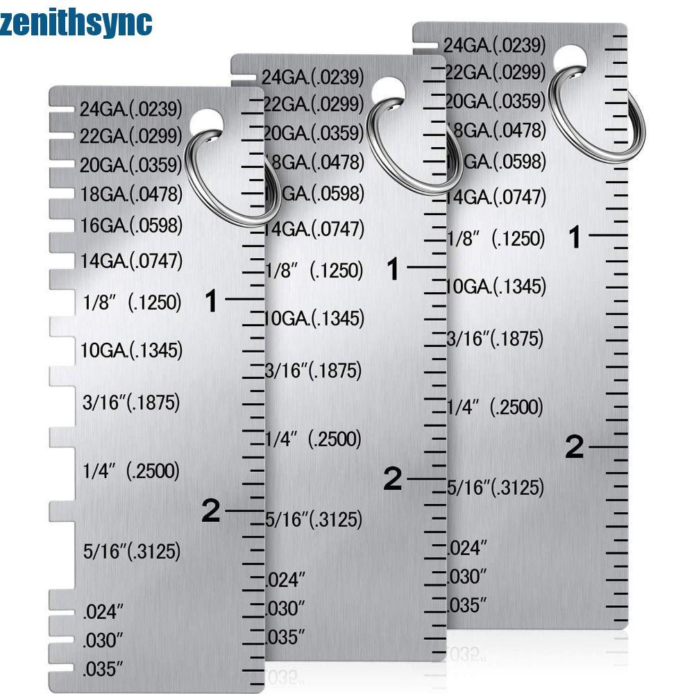 Máy đo dây ZENITHSYNC AWG SWG Công cụ đo đường kính 0-36 Công cụ kiểm tra hàn tròn Máy đo hàn