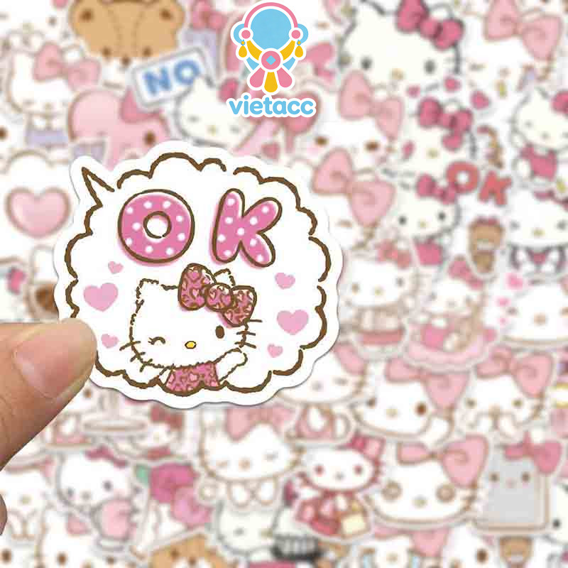 Hình dán mèo con Hình dán sổ lưu niệm Hình dán cốc nước Hình dán dễ thương Hình dán ốp điện thoại Hì