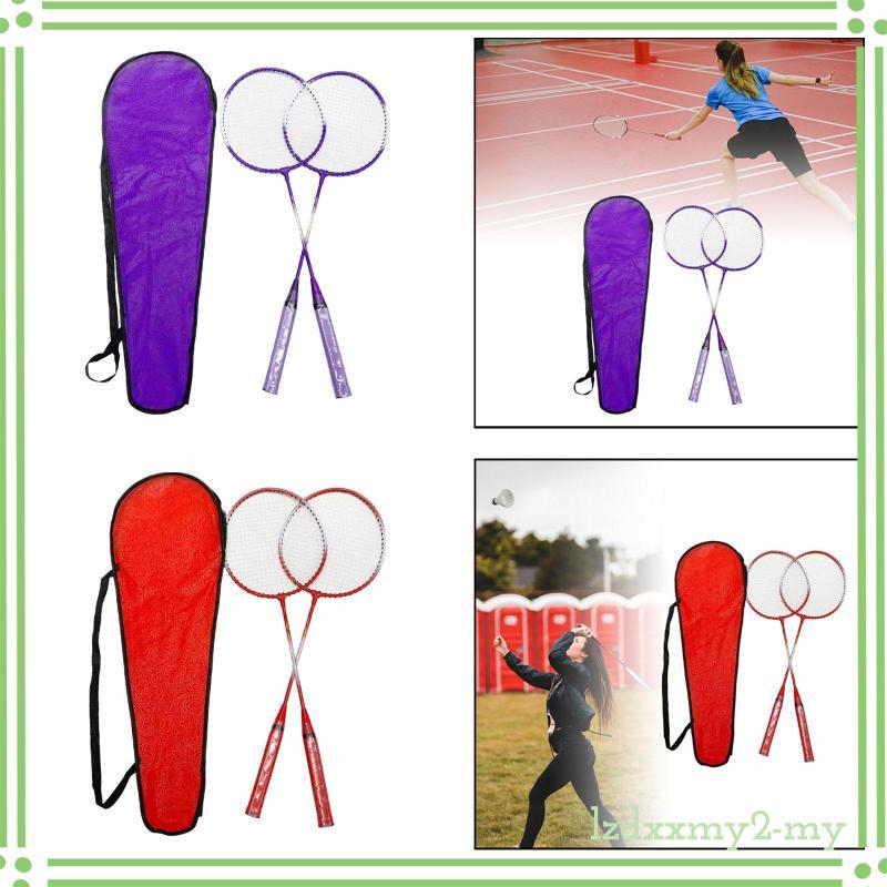 [LzdxxmydfMY] Vợt Cầu Lông Thiết Bị Cầu Lông 2 Miếng Vợt Cầu Lông Cơ Bản Vợt Cầu Lông Cho Bãi Cỏ Tru