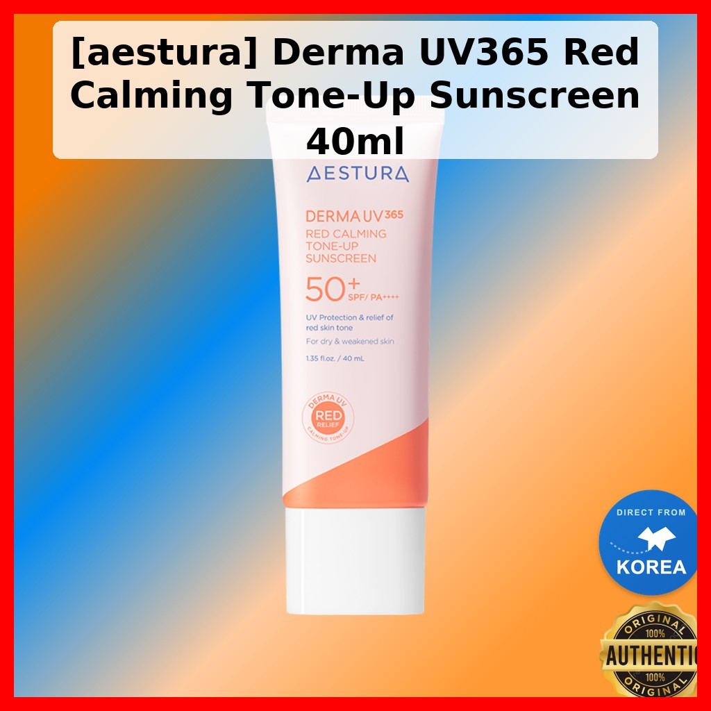 [aestura] Kem chống nắng Derma UV365 Red Calming Tone-Up 40ml / Kem chống nắng Hàn Quốc / Hiệu ứng t