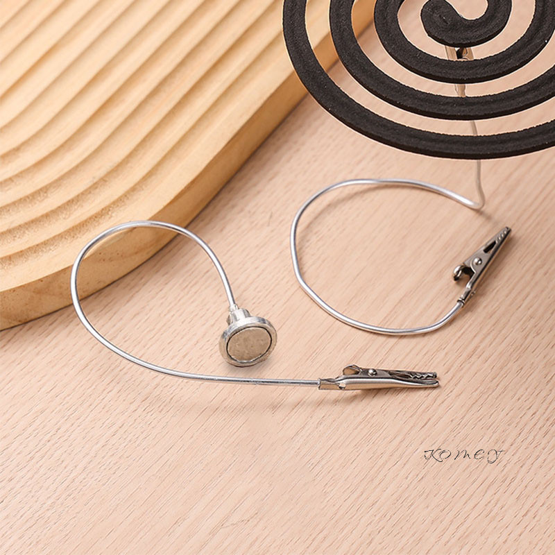 Kẹp cuộn nhang muỗi hai đầu đa chức năng bằng thép không gỉ kiểu kẹp cá sấu