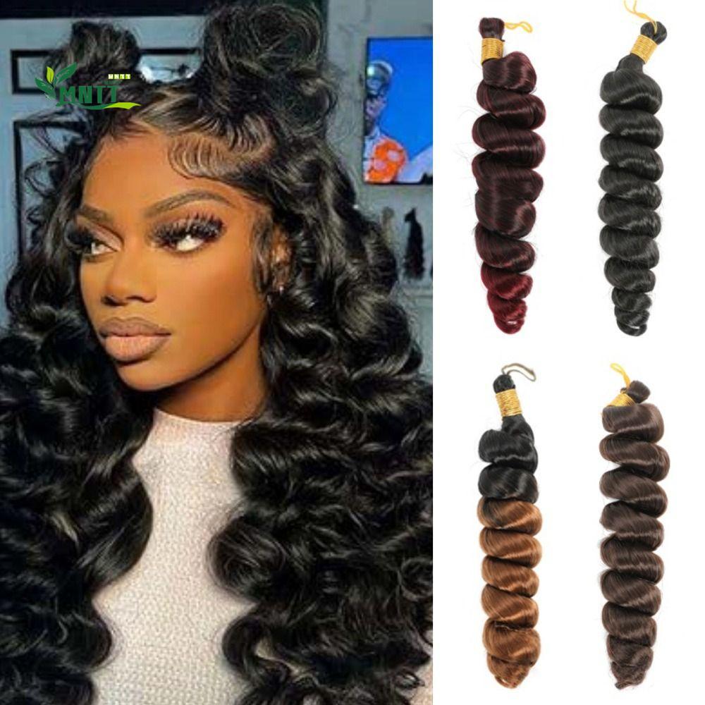 MNTT Loose Wave Braids Tóc tổng hợp DIY dành cho nữ