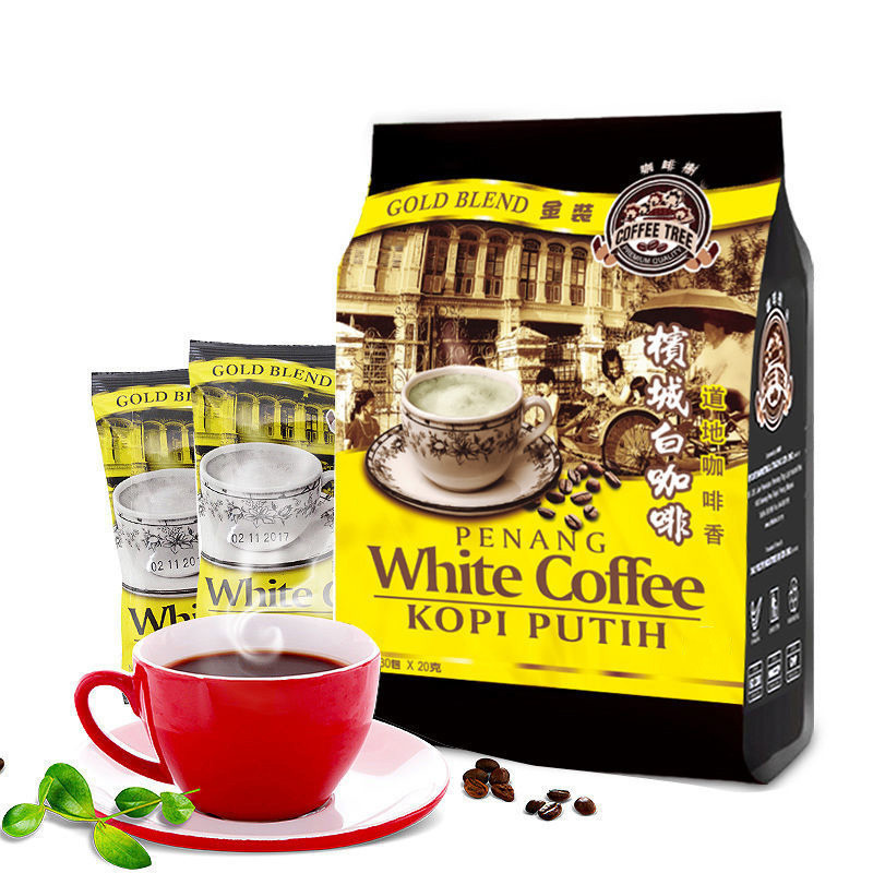 Hàng sẵn có Vận chuyển nhanh Malaysia Penang Coffee Tree Cà phê trắng Hương vị nguyên bản Cà phê hòa