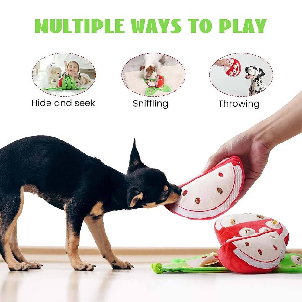 Dog snuffle toy Educational Puzzle Toy Hide and Seek Dog Toy Squeaky Game