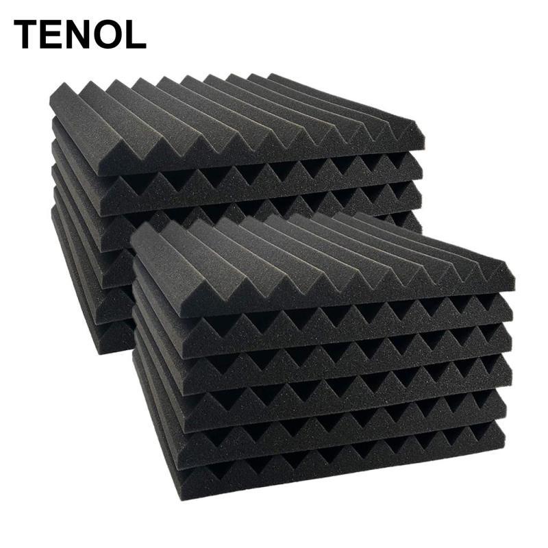 12 Chiếc Studio Acoustic Foam Panel 12 "X 12" KTV Cách Âm Bọt Biển Tường Gạch