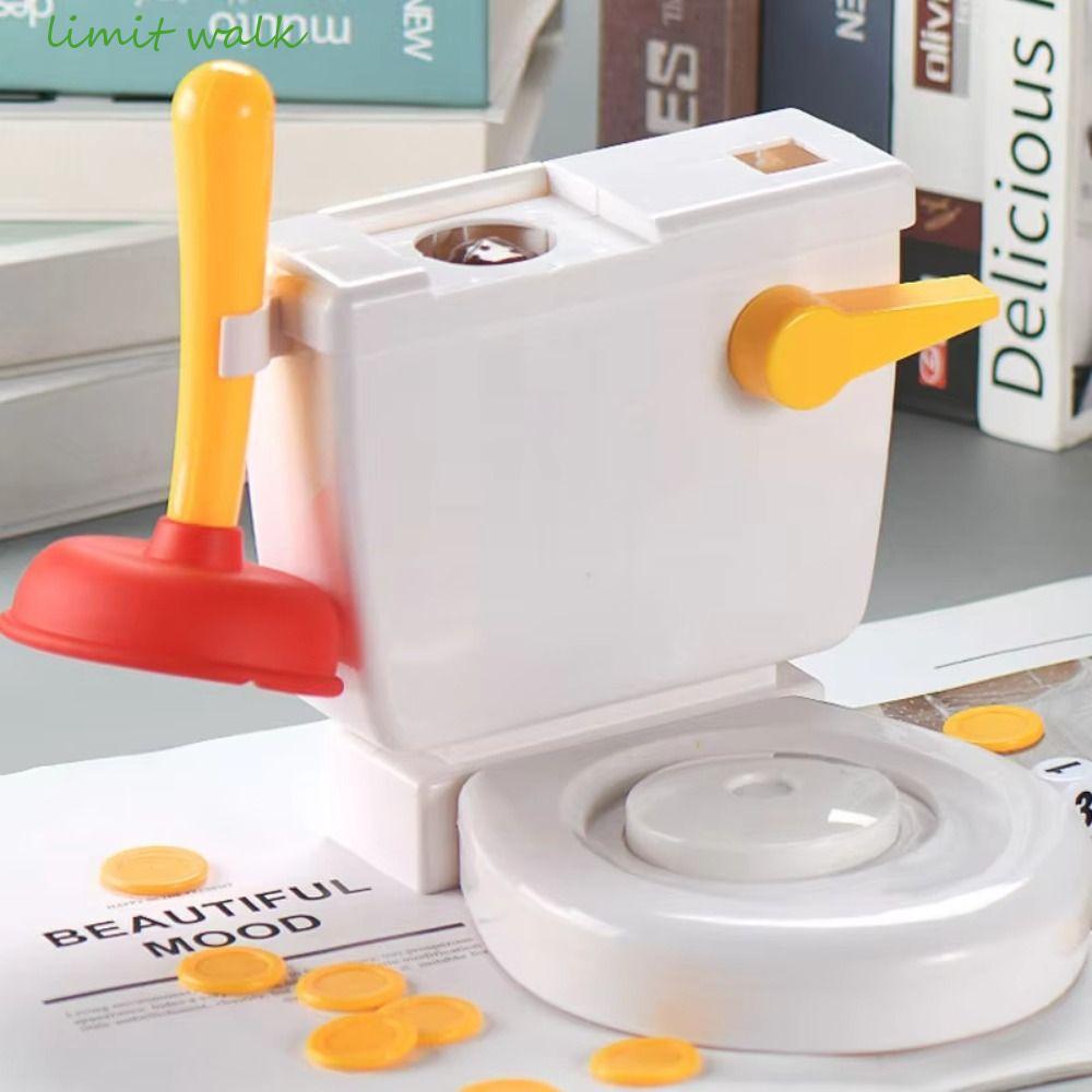 LIMIT WALK Water Jetting Tricky Toy, Spray Flush Toilet Toilet Flush Flush Flush Đồ chơi xếp nếp, Tr