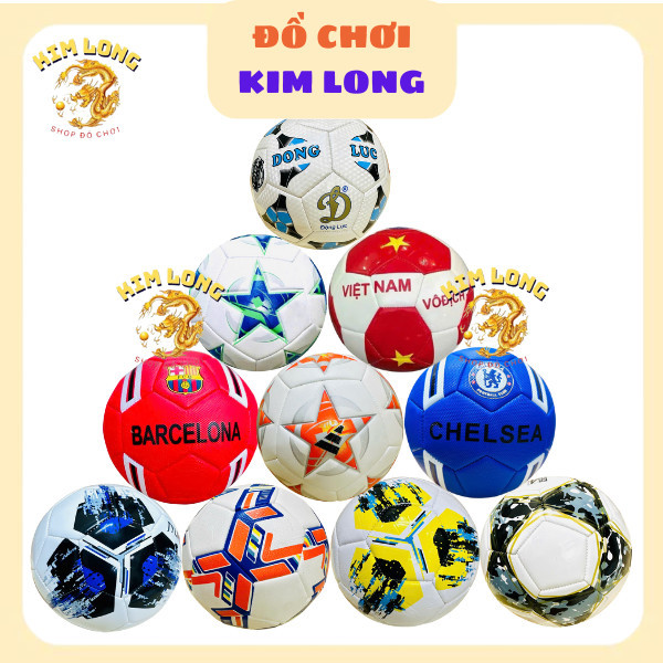 QUẢ BANH BÓNG ĐÁ SỐ 4 - SỐ 5 NHIỀU MẪU TẶNG KÈM KIM BƠM BANH VÀ TÚI LƯỚI ĐỰNG BANH - BÓNG ĐỘNG LỰC (