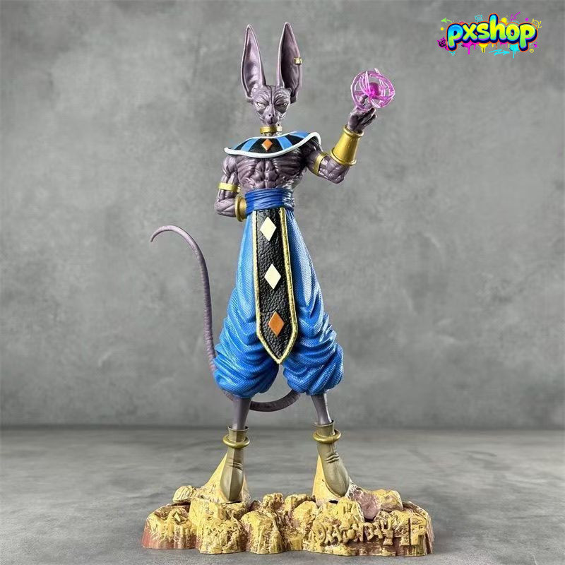 Mô Hình Dragon Ball Super Beerus - Tượng PVC GK Thần Hủy Diệt, Kích Thước Lớn 30cm, Đồ Trang Trí Bàn