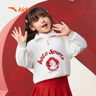 ANTA Kids Áo Nỉ Thời Trang Bé Gái 3626A9749 Ấm Áp, Thoải Mái