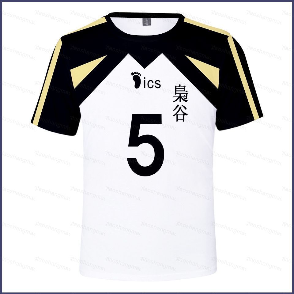 Áo Thun Haikyuu Akaashi Keiji & Bokuto - Đồng Phục Thể Thao Trường Học