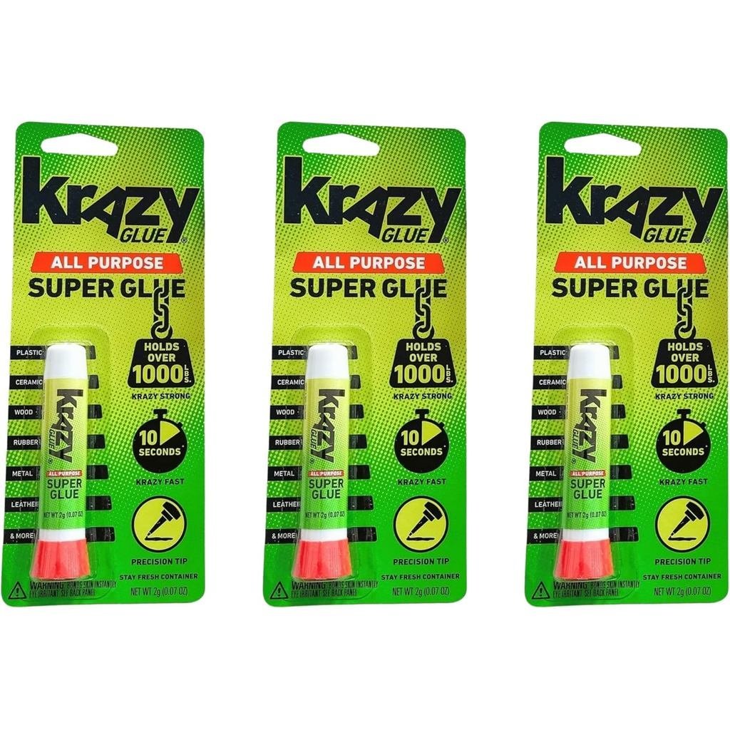Krazy Glue Elmer 's Original Crazy Super Glue Sửa chữa tức thì đa năng, 3 mảnh